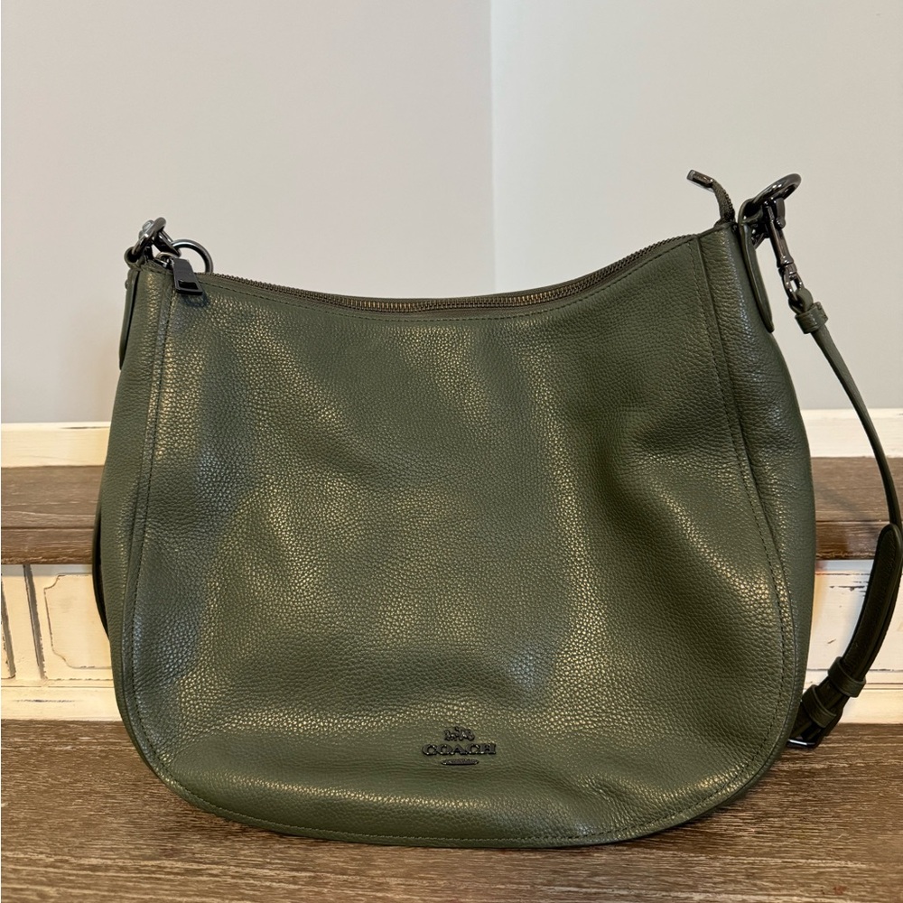 Coach Forest Green Leather Hobo Bag B1879-F33000